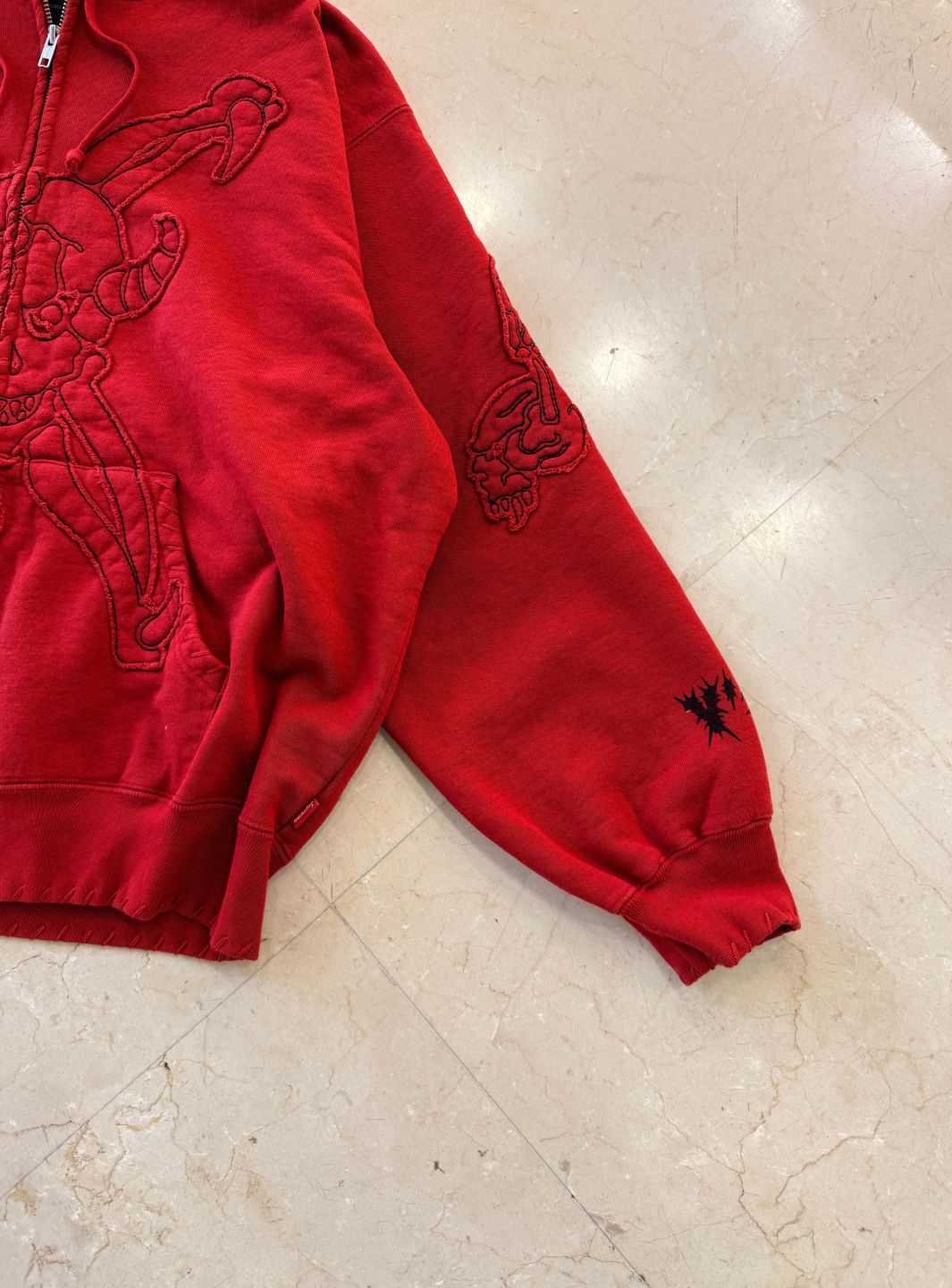 Supreme Y's by Yohji Yamamoto Zip Up Hooded Sweatshirt Red | ResellZone