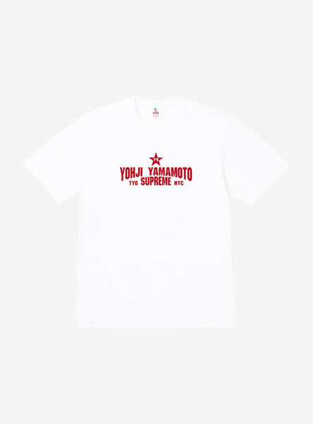 トップス Supreme x Yohji Yamamoto Star Tee White Supreme x Y's by Yohji Yamamoto Star Tee 