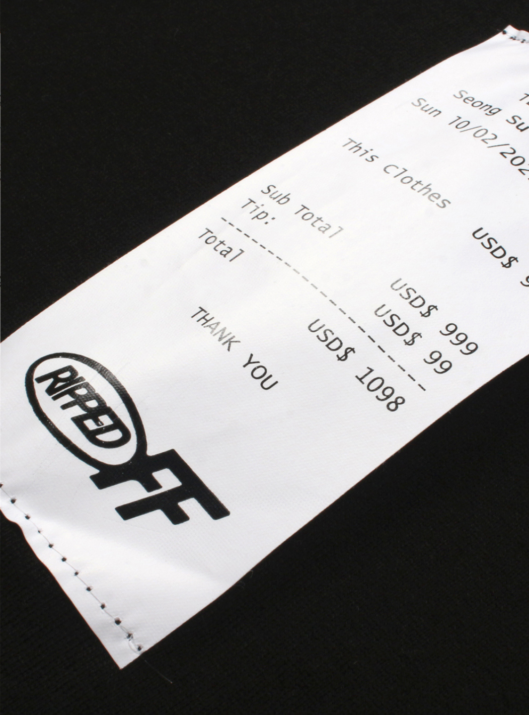 Tee Library Rip-off (Baggy Pants) Black | ResellZone