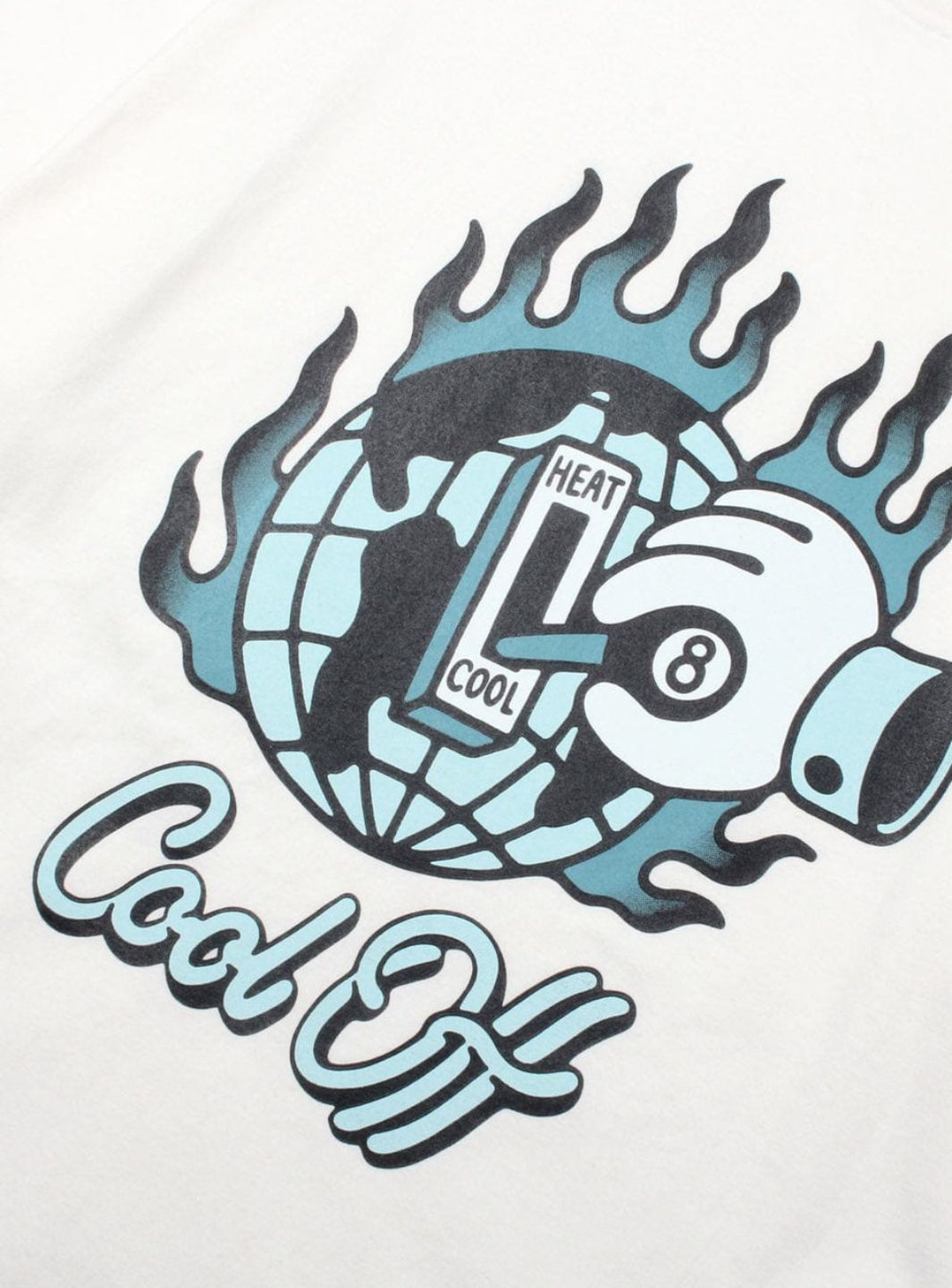 Tee Library What Life is Cool Off Kimono Boxy T-Shirt White | ResellZone