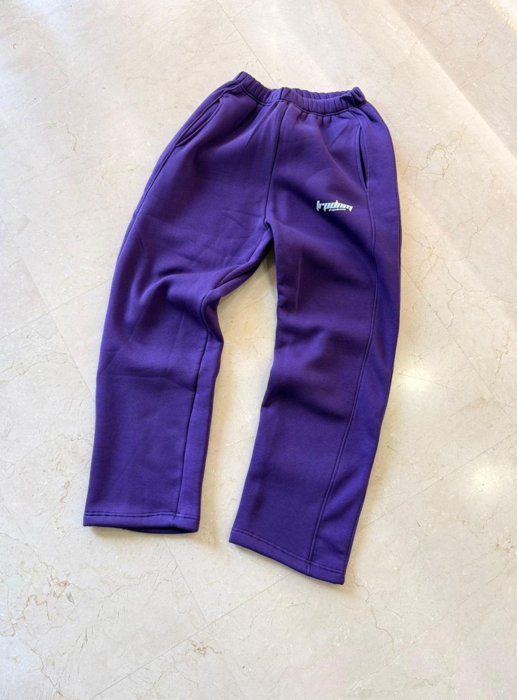Trap Denim Baggy Sweatpants Purple | ResellZone