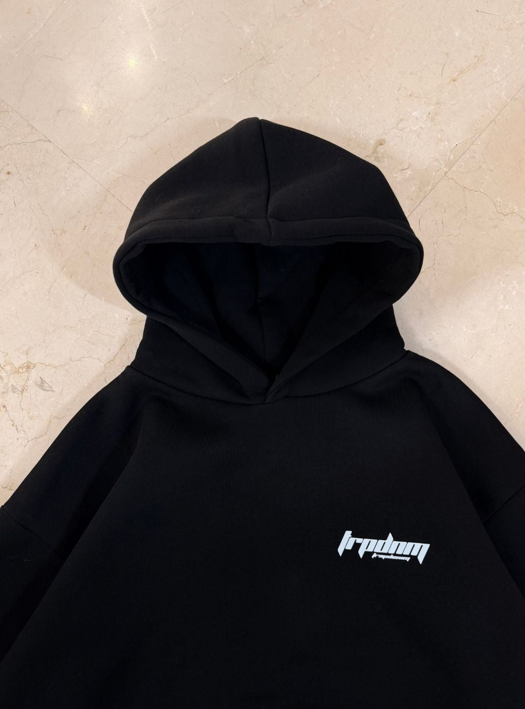 Trap Denim Hoodie Black | ResellZone