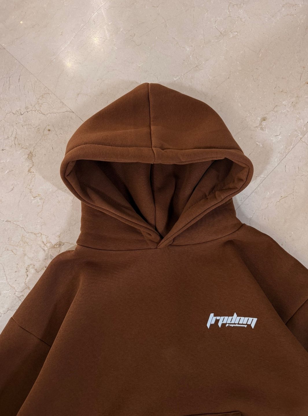 Trap Denim Hoodie Coffee | ResellZone