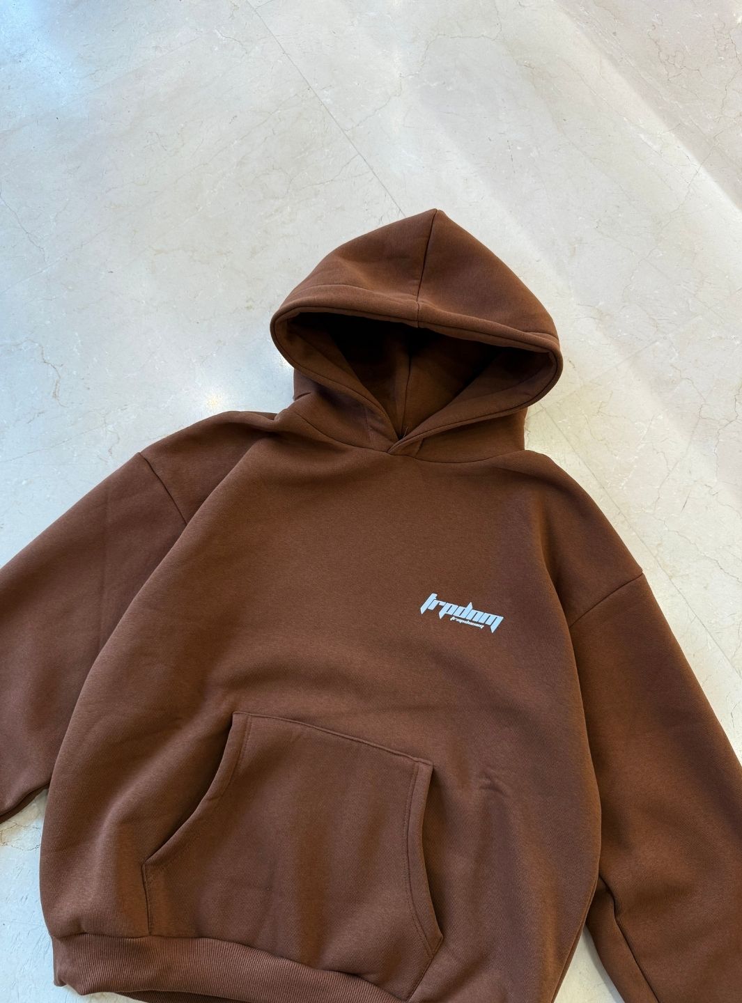 Trap Denim Hoodie Coffee | ResellZone
