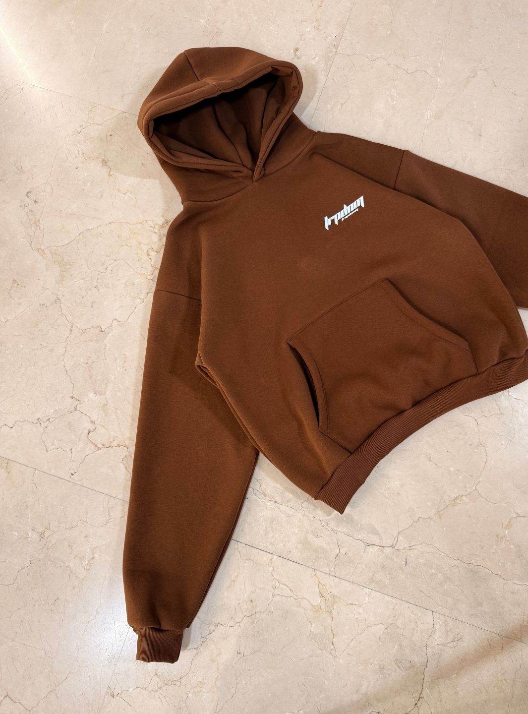 Trap Denim Hoodie Coffee | ResellZone