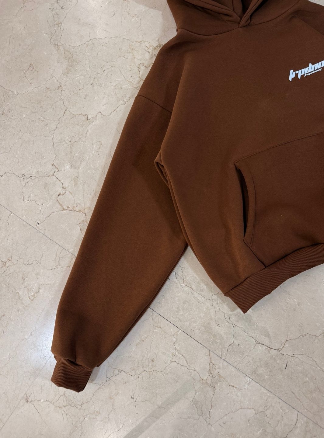 Trap Denim Hoodie Coffee | ResellZone