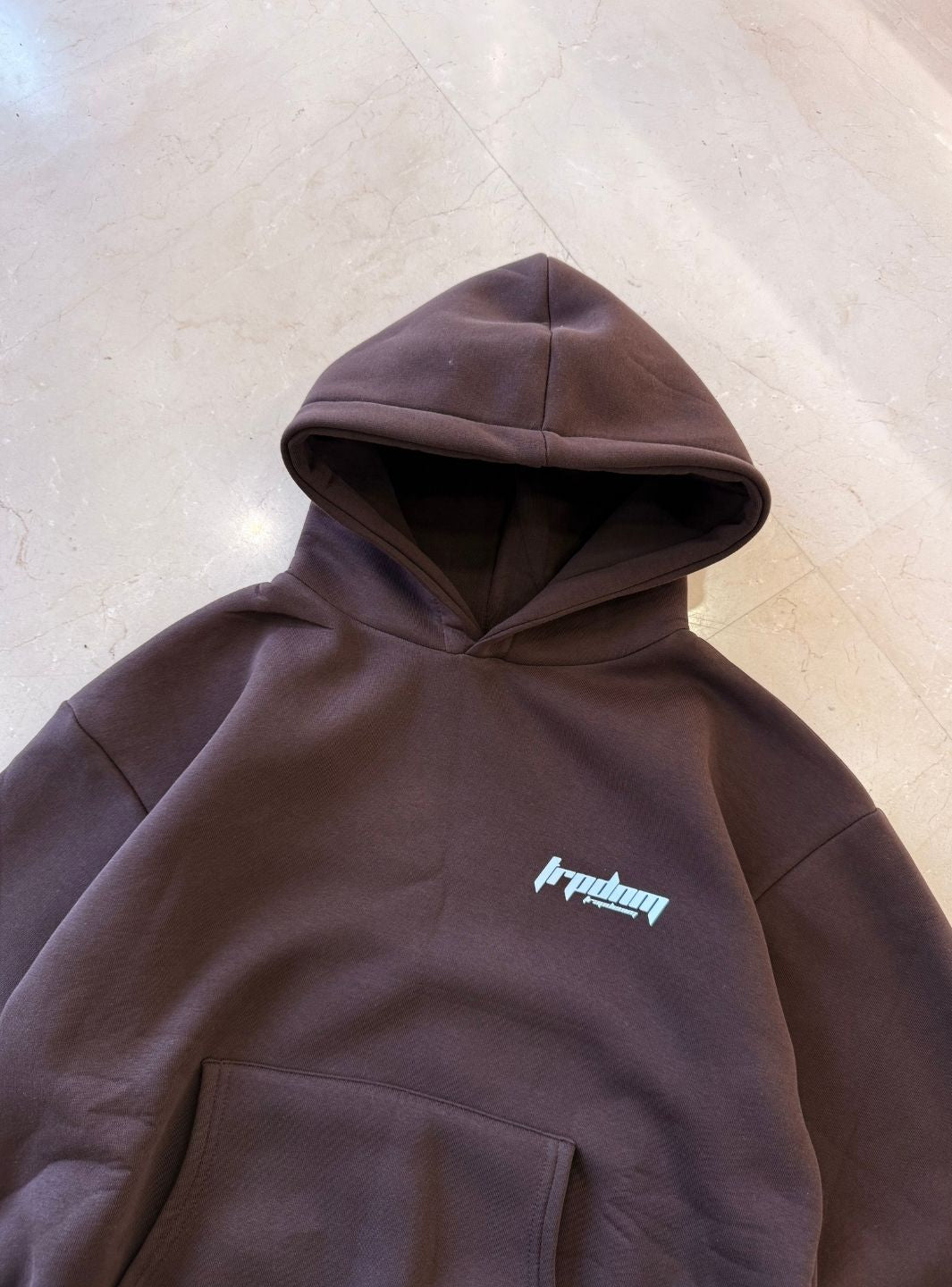 Trap Denim Hoodie Dark Browm | ResellZone