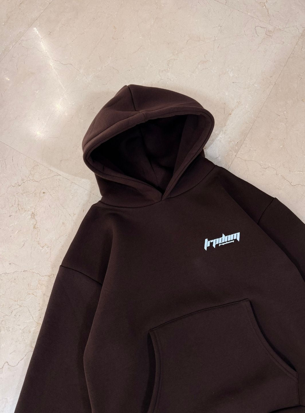 Trap Denim Hoodie Dark Browm | ResellZone