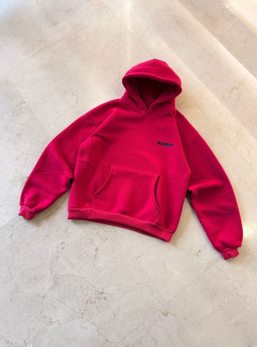 Trap Denim Hoodie Fucsia | ResellZone