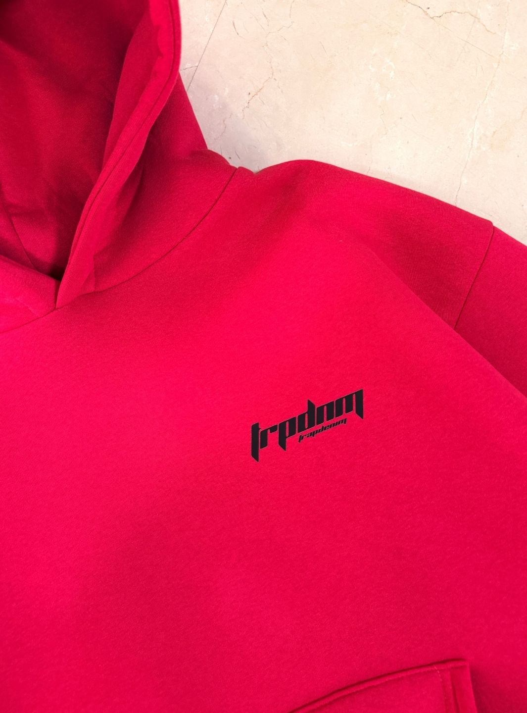 Trap Denim Hoodie Fucsia | ResellZone