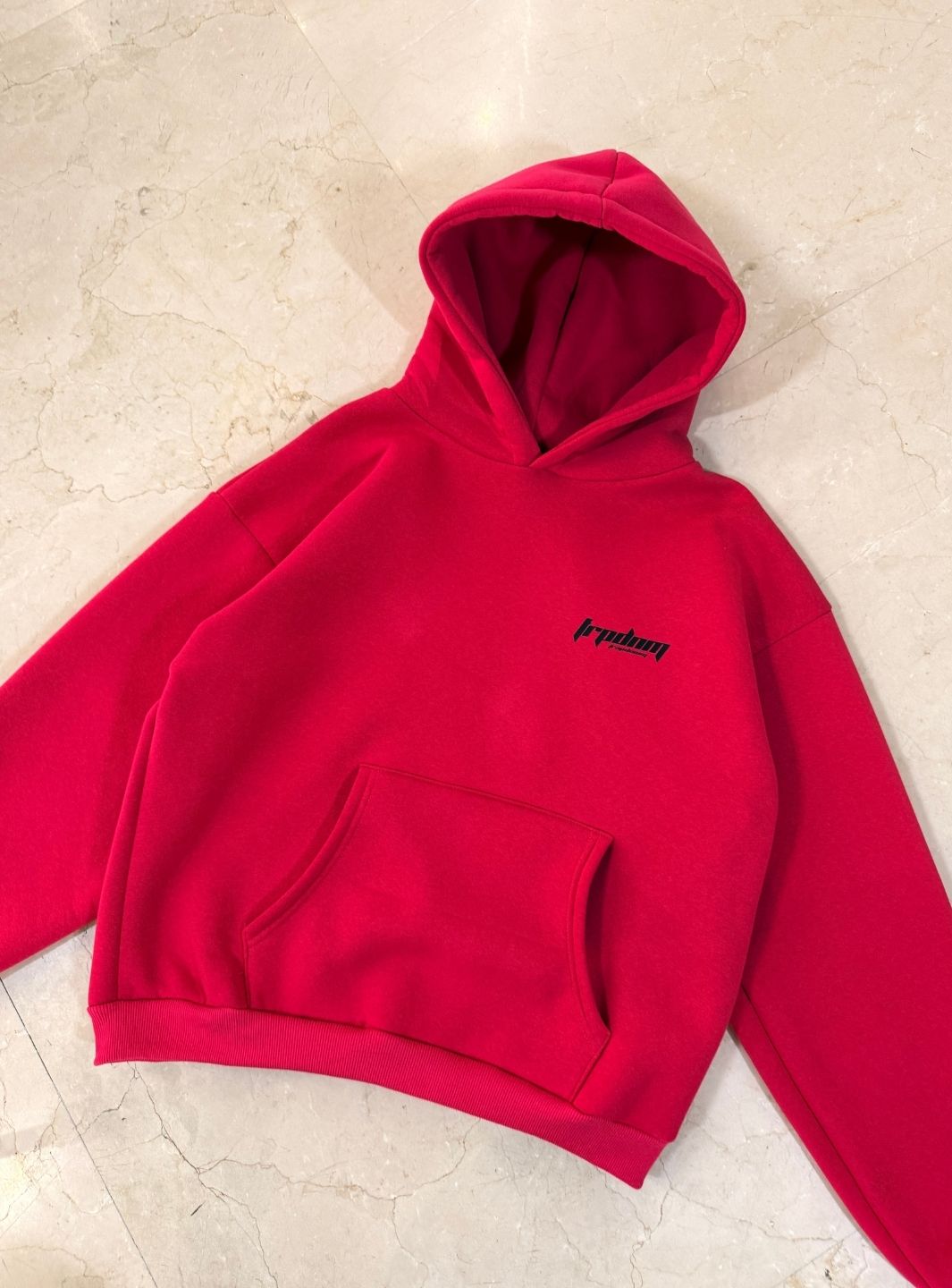 Trap Denim Hoodie Fucsia | ResellZone