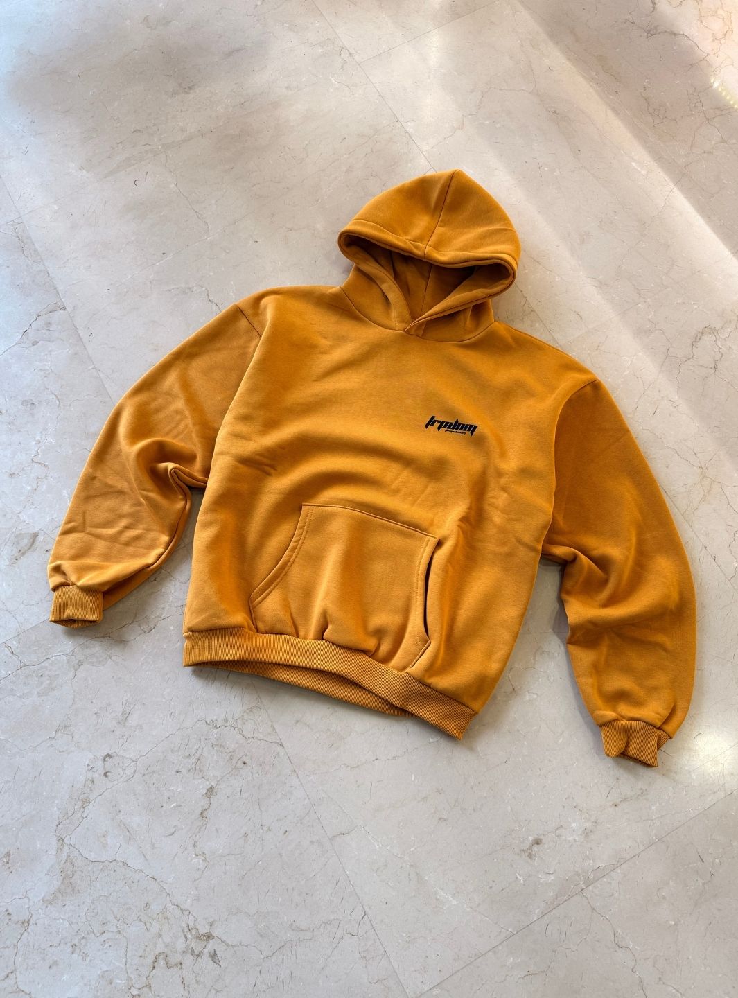 Trap Denim Hoodie Mustard | ResellZone