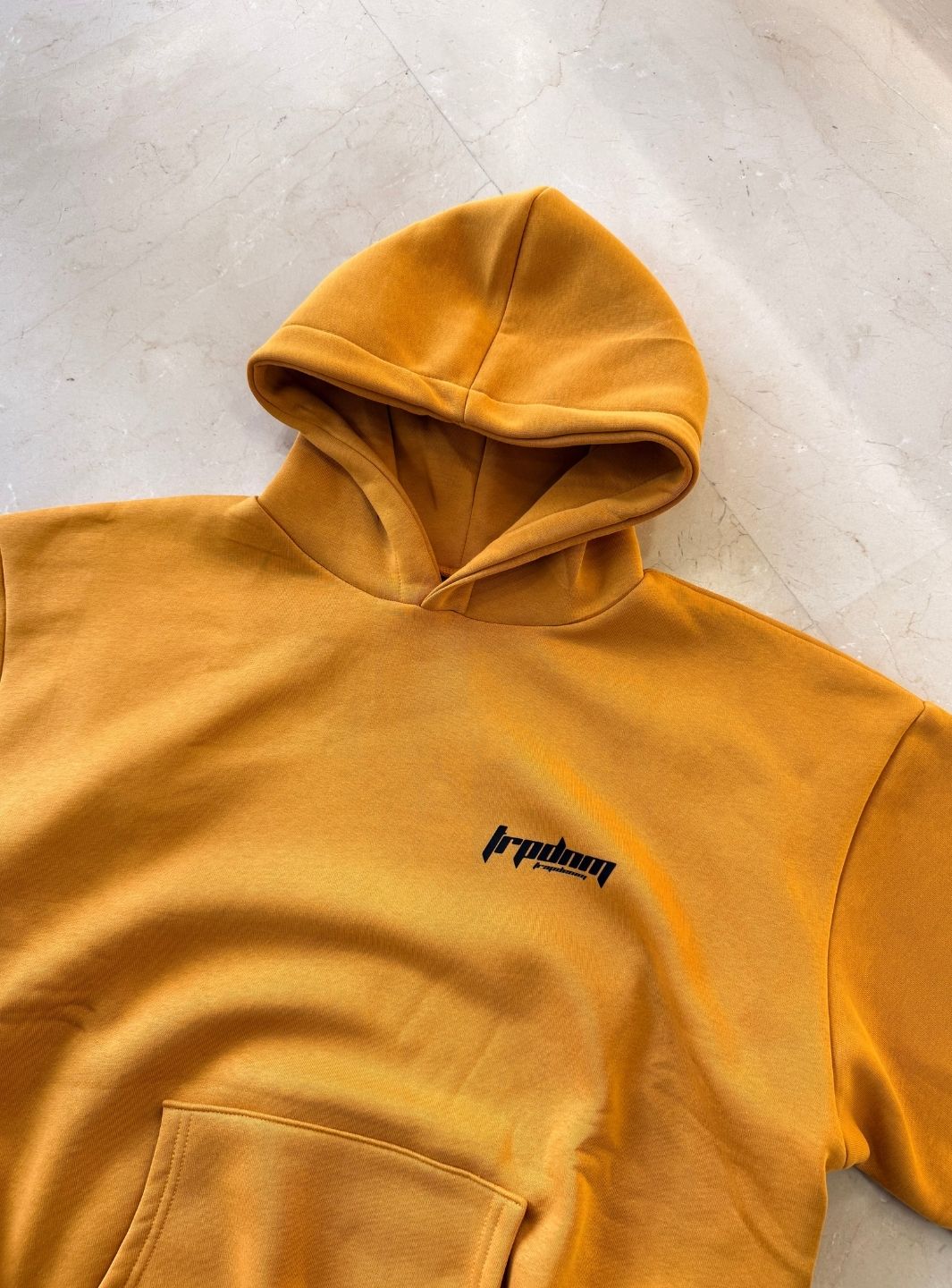 Trap Denim Hoodie Mustard | ResellZone