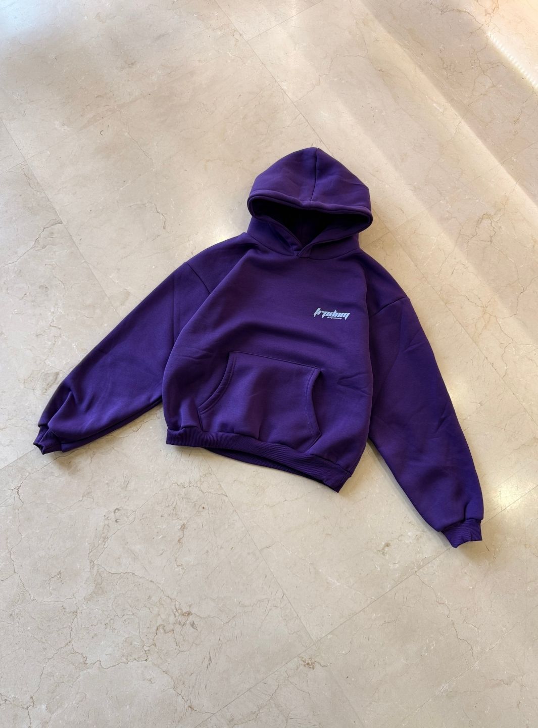Trap Denim Hoodie Purple | ResellZone