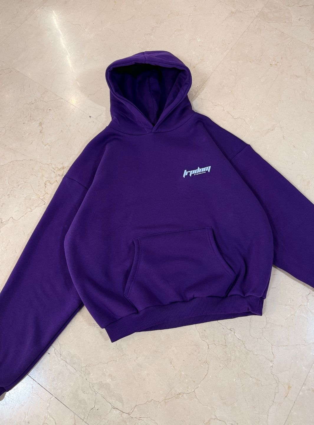 Trap Denim Hoodie Purple | ResellZone
