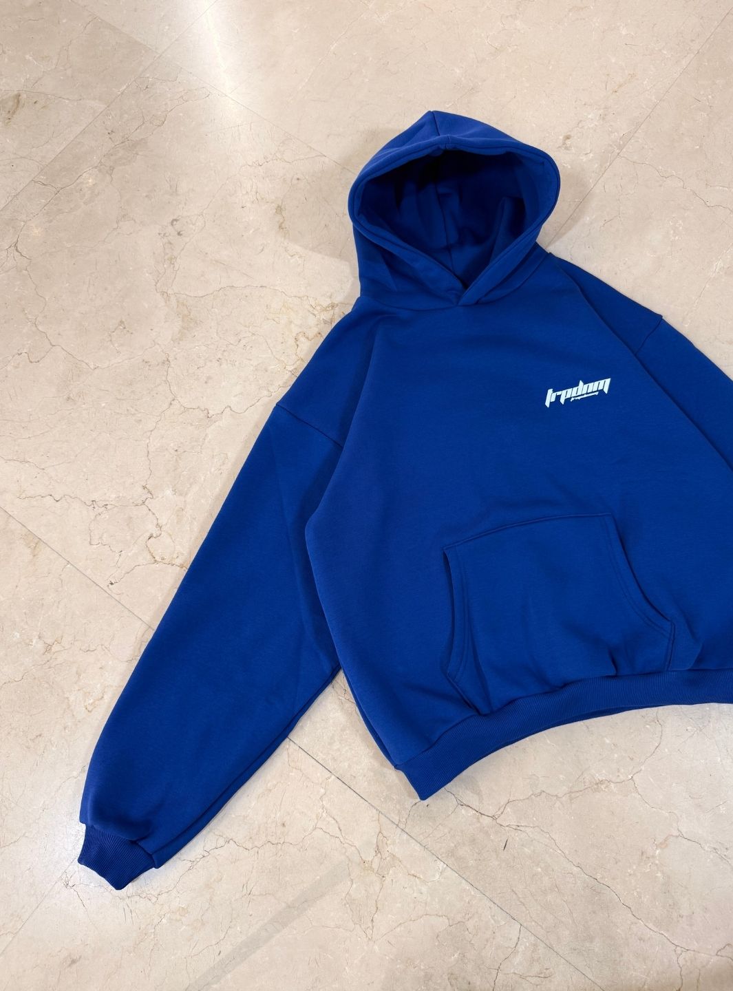 Trap Denim Hoodie Royal Blue | ResellZone
