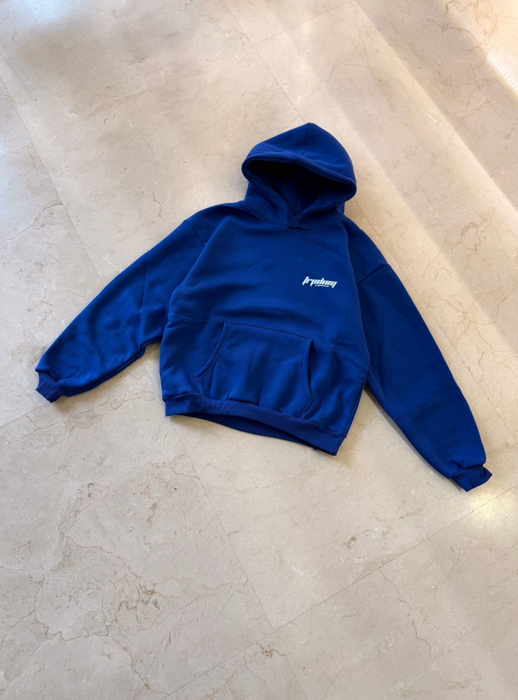 Trap Denim Hoodie Royal Blue | ResellZone