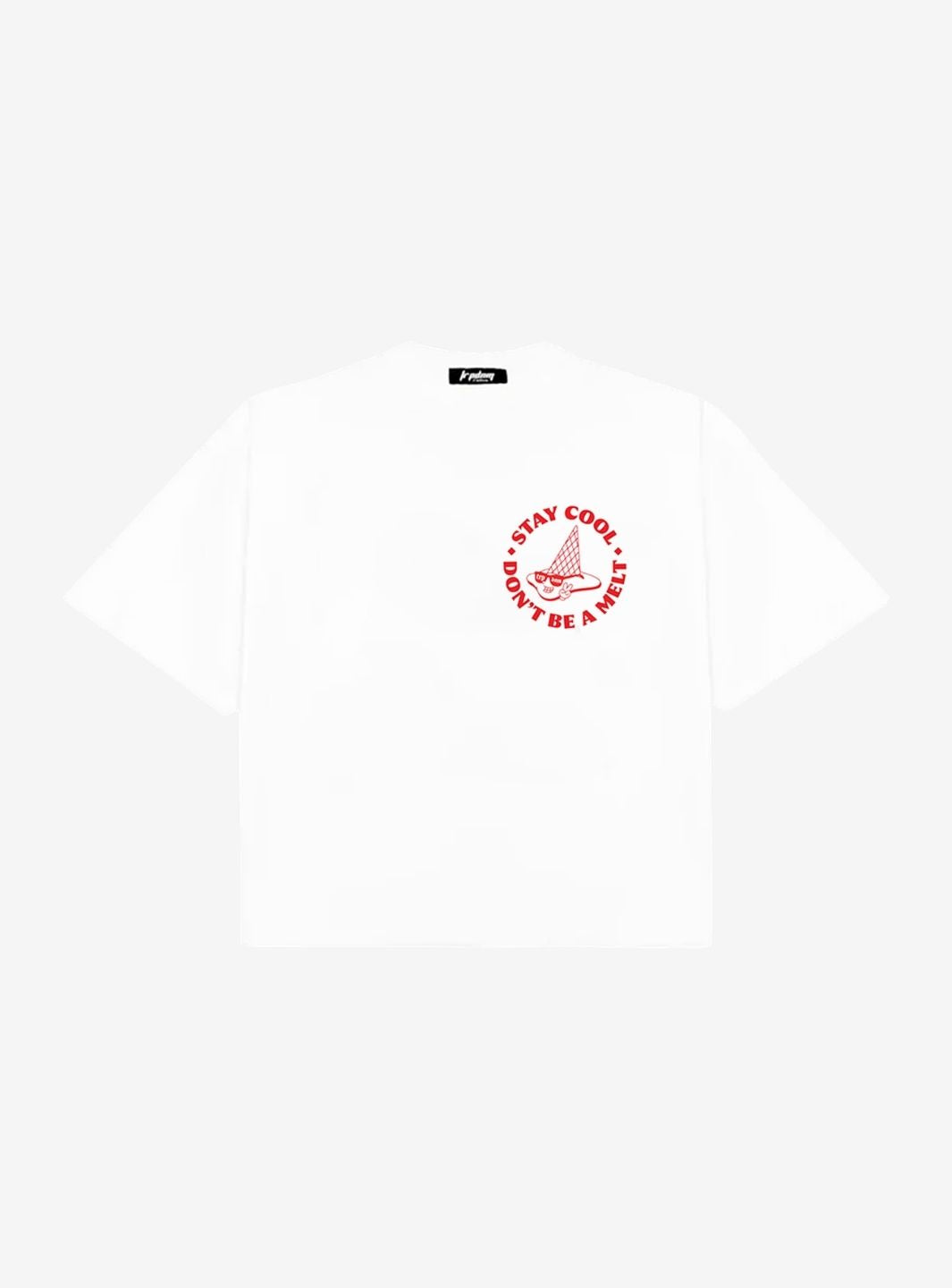 Trap Denim Ice Cream White Boxy T-Shirt | ResellZone