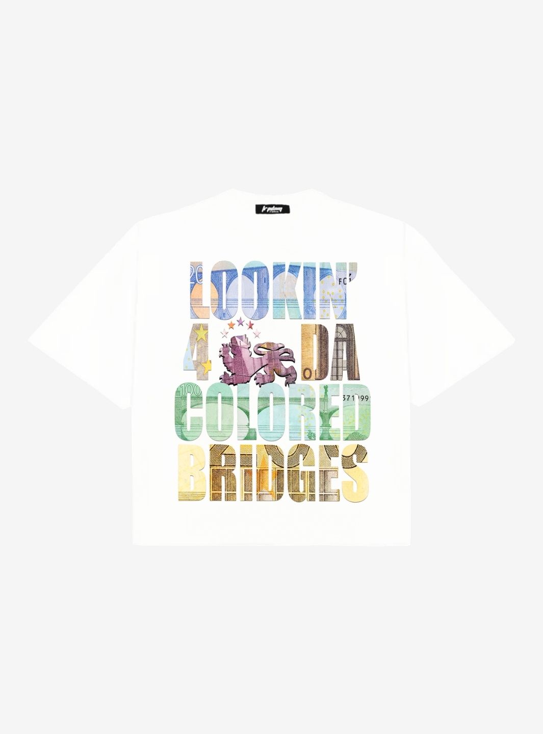 Trap Denim Looking 4 Da Colored T-Shirt White | ResellZone