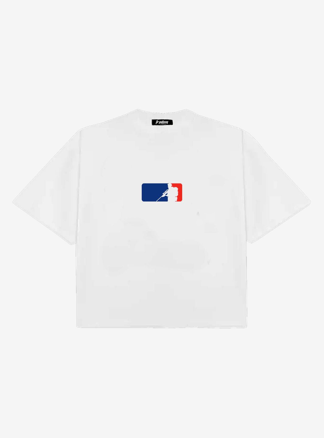 Trap Denim Sniper White Boxy T-Shirt | ResellZone