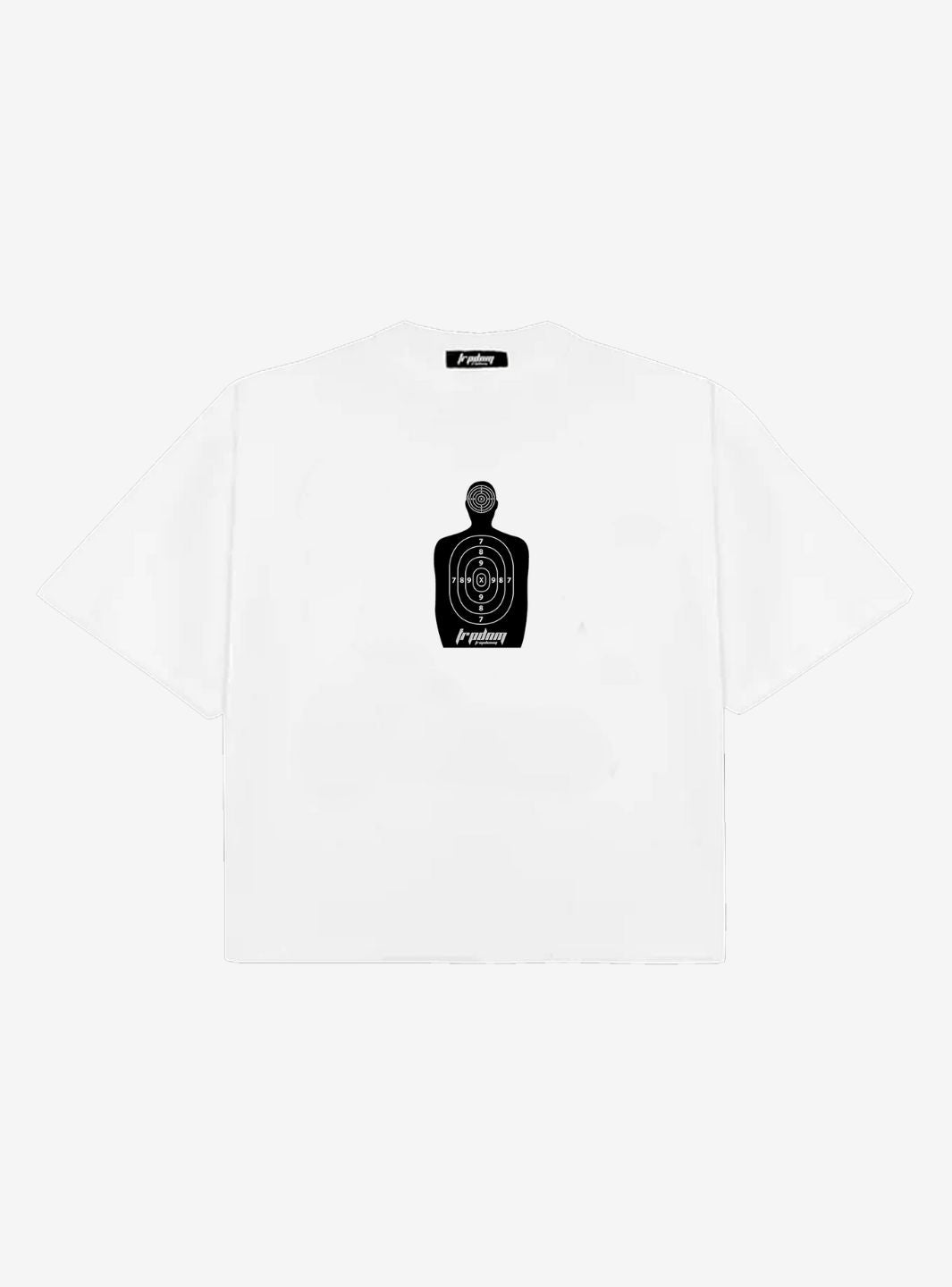 Trap Denim Target White Boxy T-Shirt | ResellZone