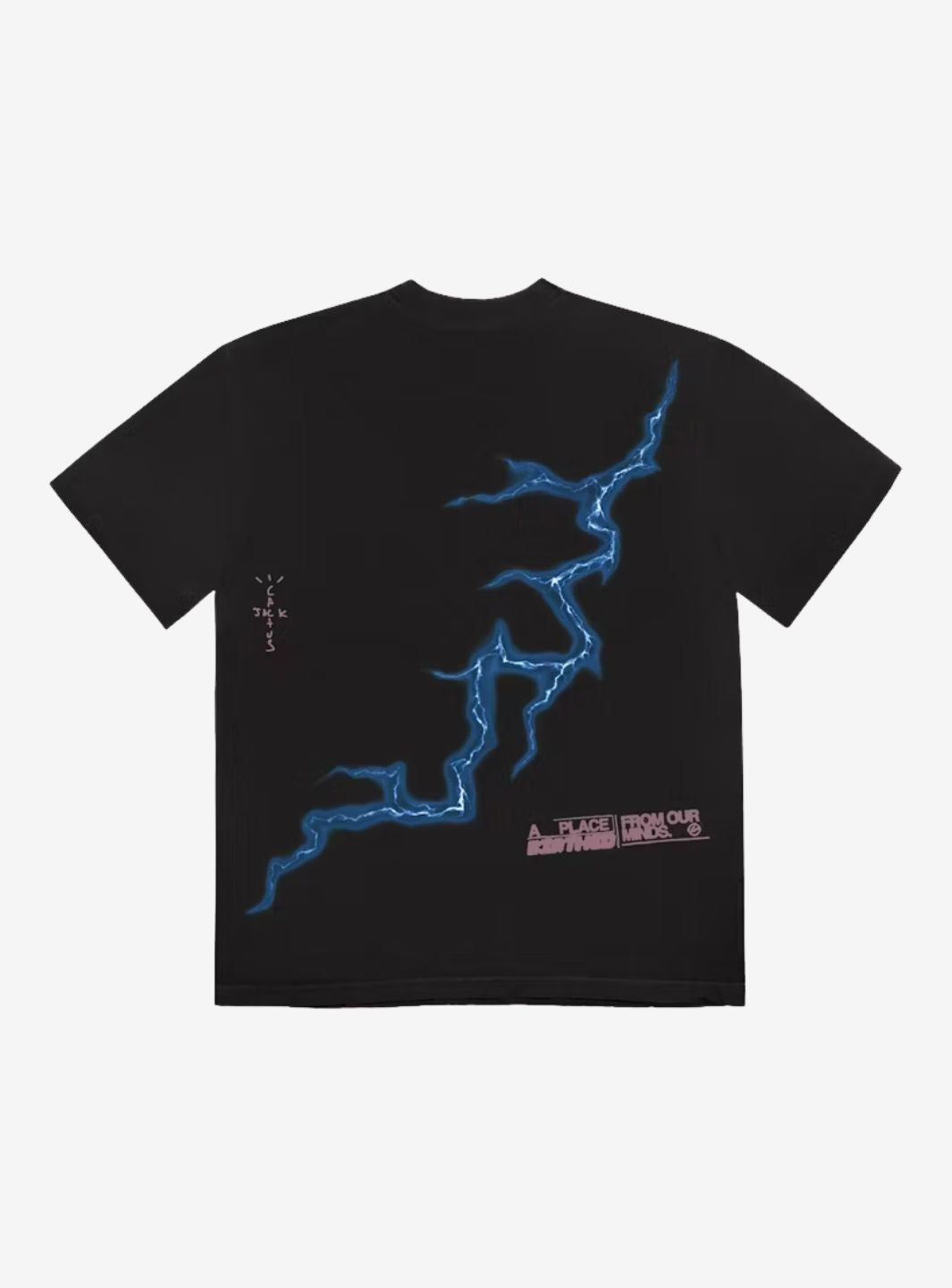 Travis Scott Cactus Jack For Fragment Danger T-Shirt Washed Black | ResellZone