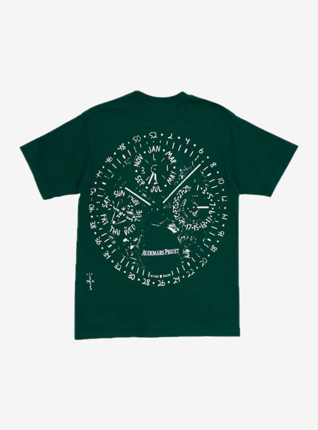 Travis Scott CJ x Audemars Piguet Watch Face T-Shirt Green | ResellZone