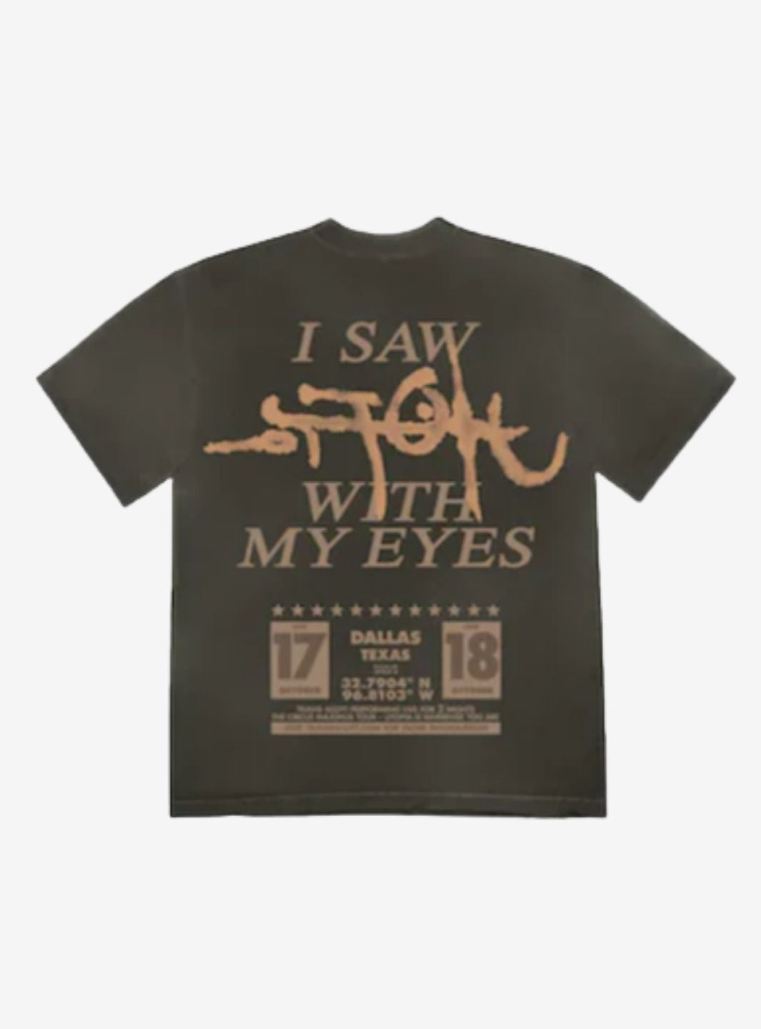 Travis Scott Utopia Is In Dallas Circus Maximus T-Shirt Black | ResellZone
