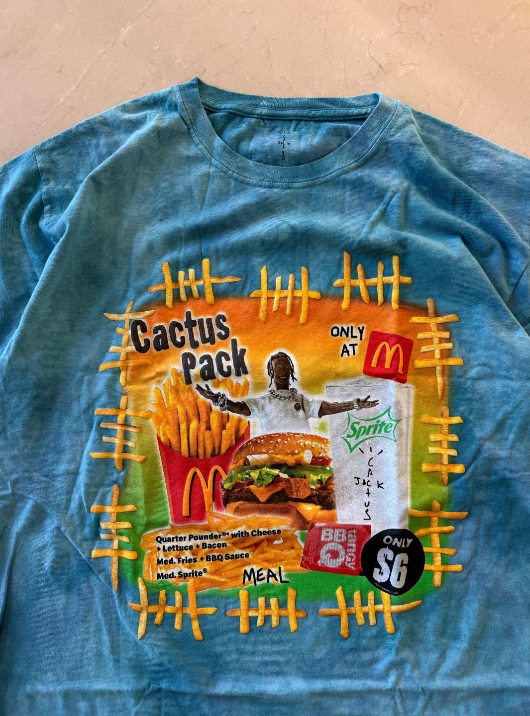 Travis Scott x McDonald's Cactus Pack Vintage Bootleg T-Shirt