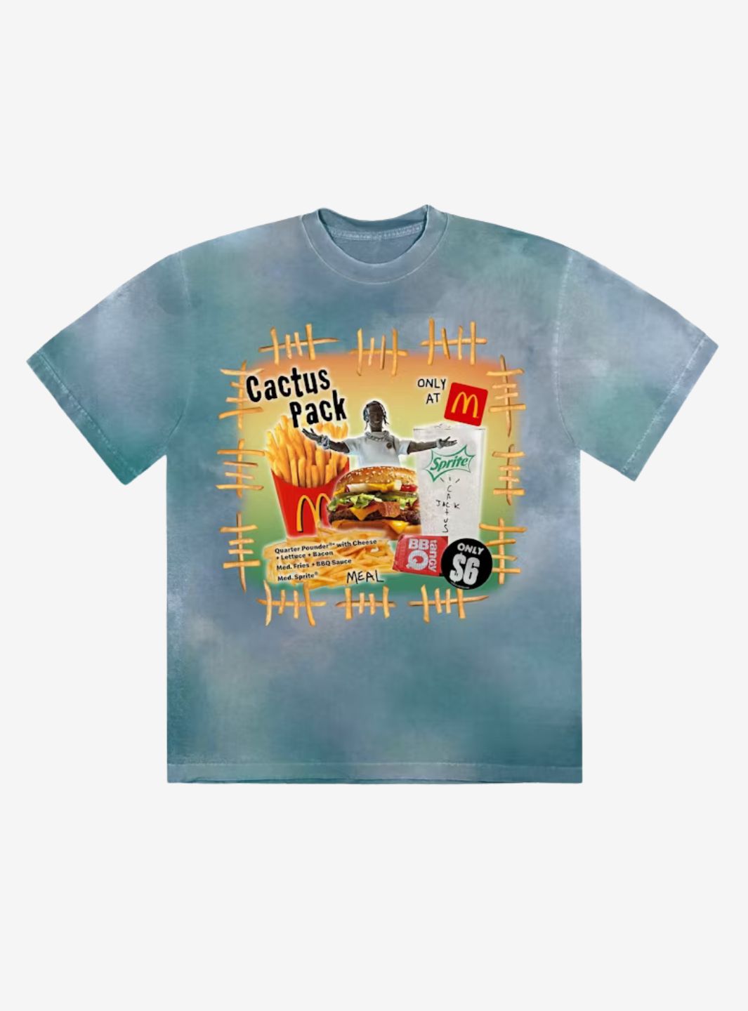 Travis Scott x McDonald's Cactus Pack Vintage Bootleg T-Shirt Multi | ResellZone