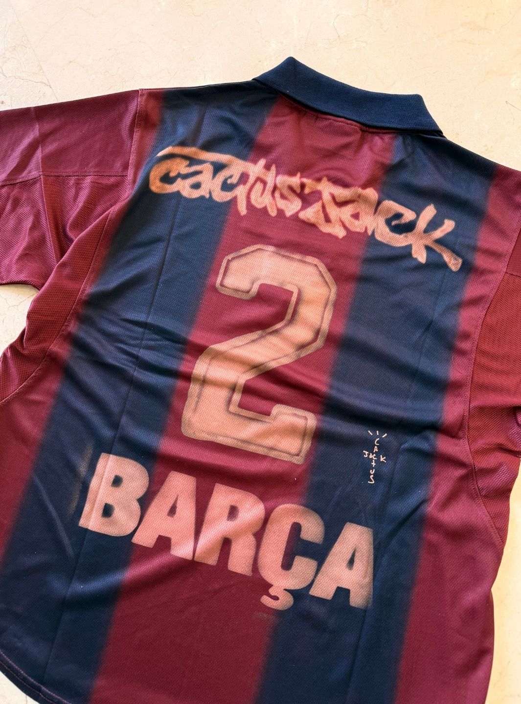 Travis Scott x Nike x FC Barcelona Retro 2000/01 Home Skeleton Jersey Multicolor | ResellZone