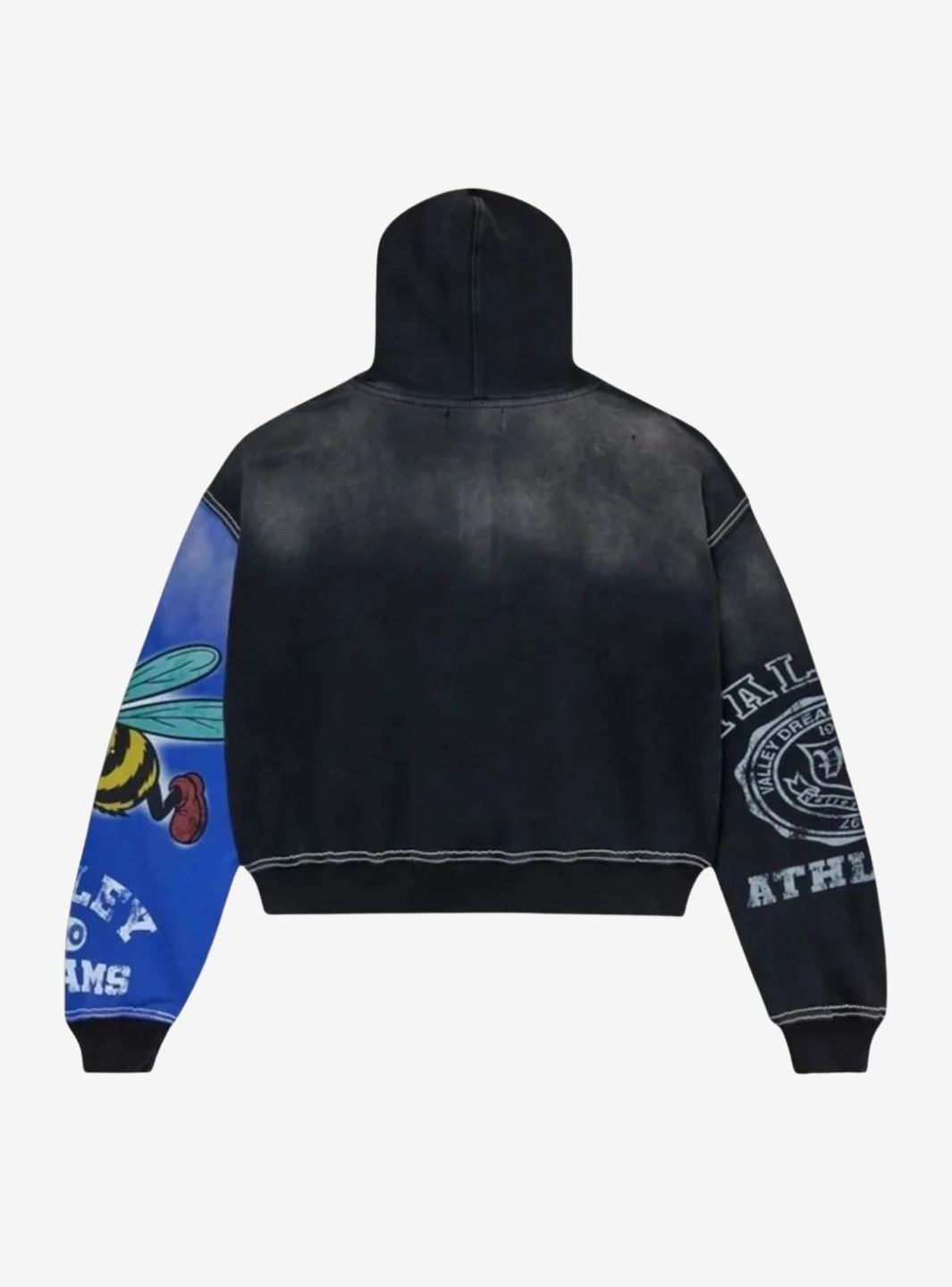 Vale Forever Bipolar Big Zip Up Hoodie Grey | ResellZone