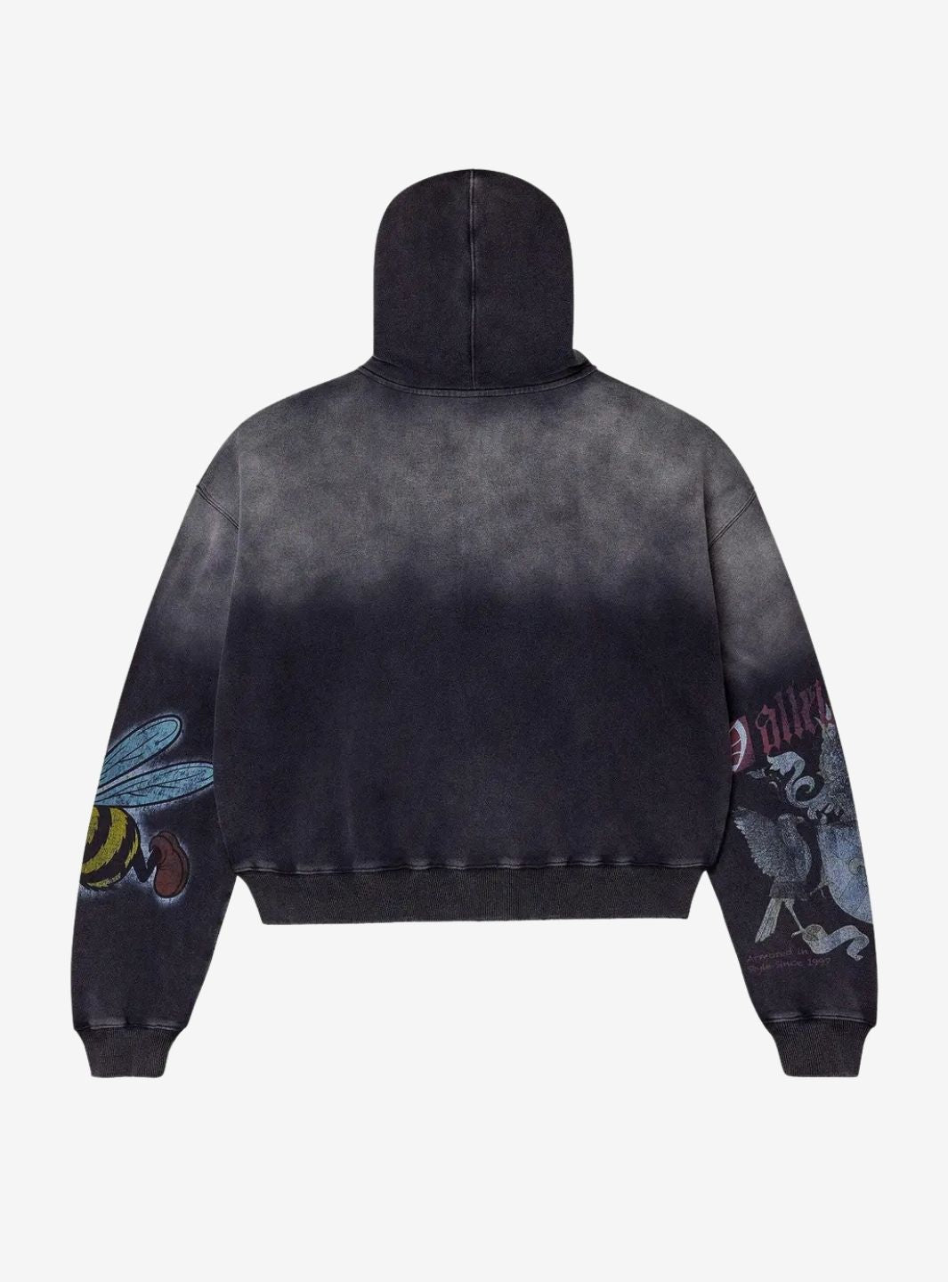 Vale Forever Blasted Zip Up Hoodie Black | ResellZone