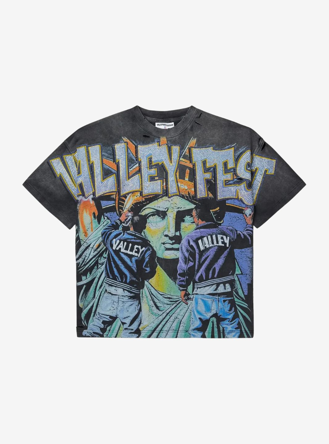 Vale Forever Bling Graffiti T-Shirt Black | ResellZone