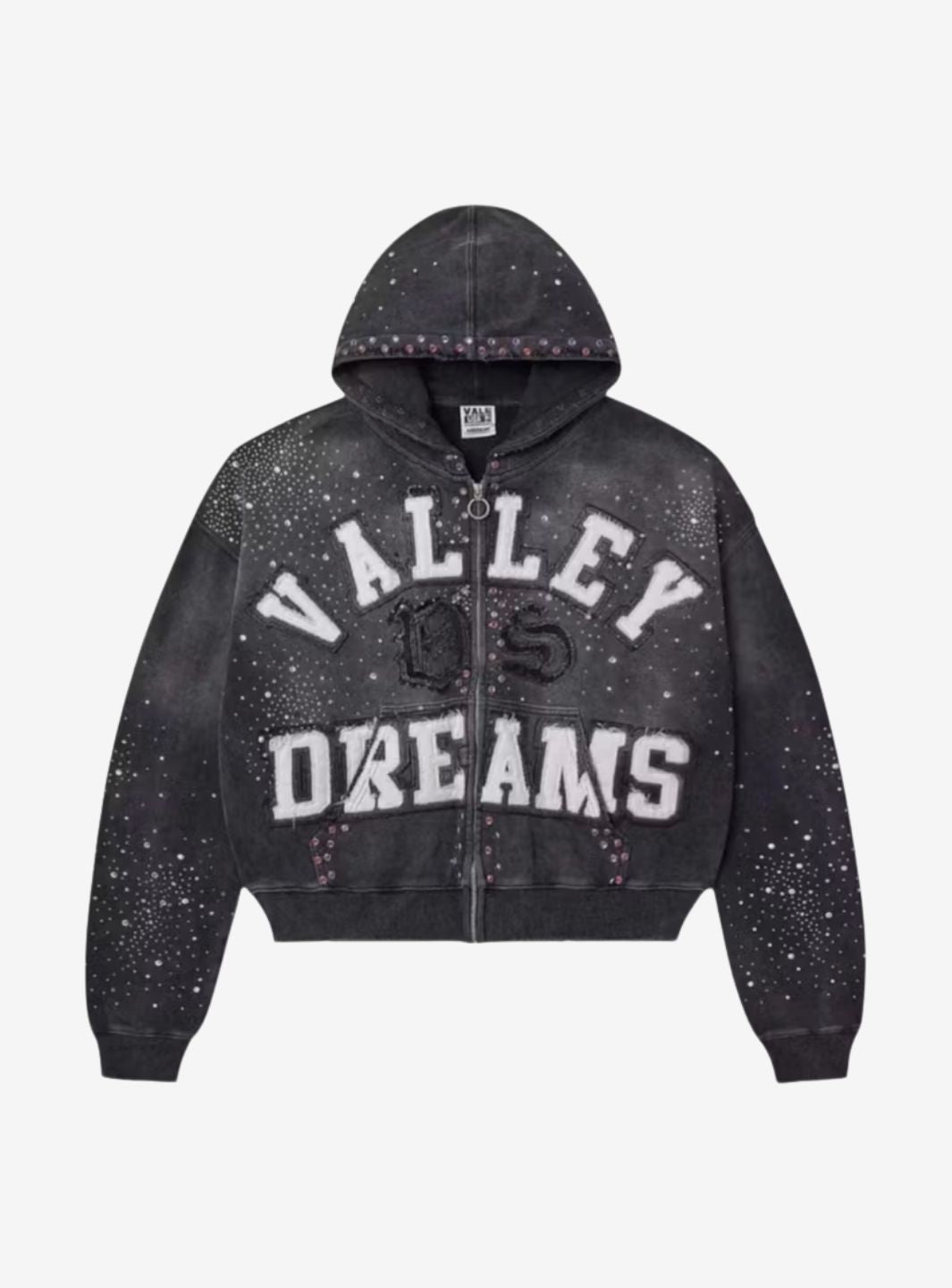 Vale Forever Classico Zip Up Hoodie Black | ResellZone