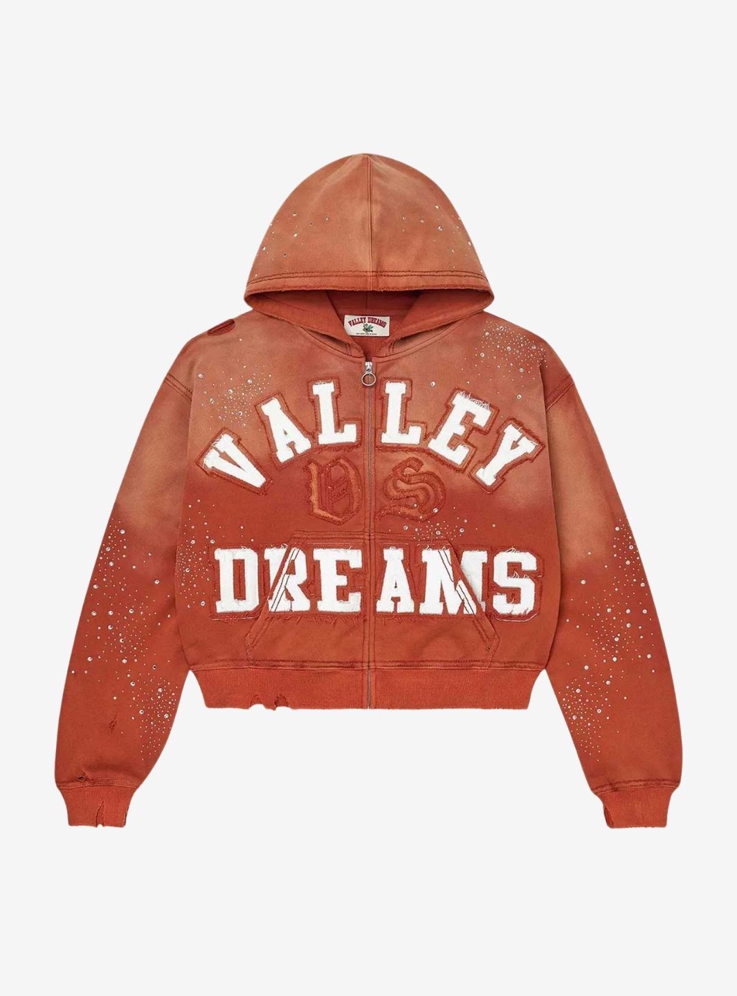 Vale Forever Classico Zip Up Hoodie Orange | ResellZone