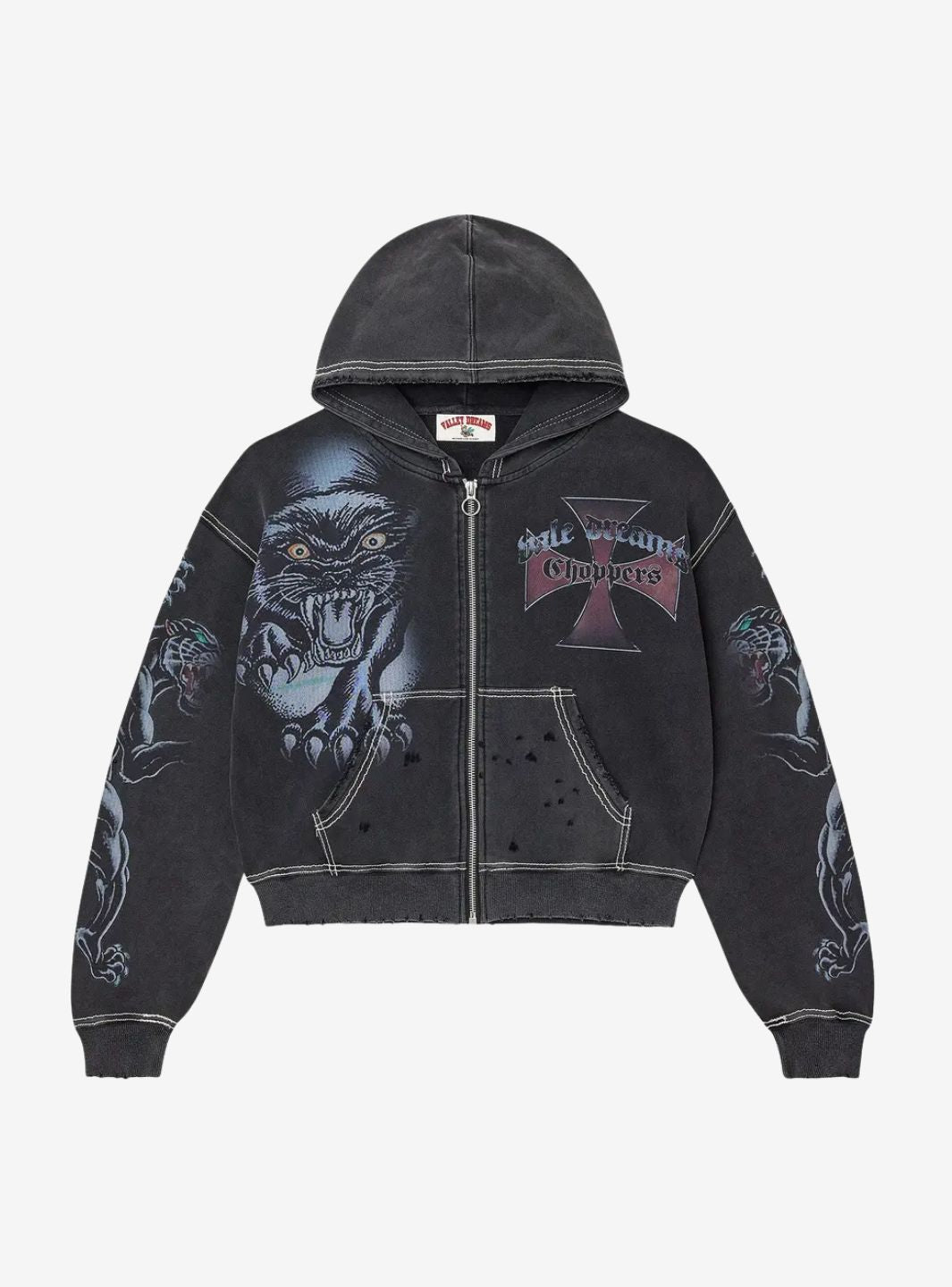 Vale Forever Hardy Boyz Zip Up Hoodie Black | ResellZone