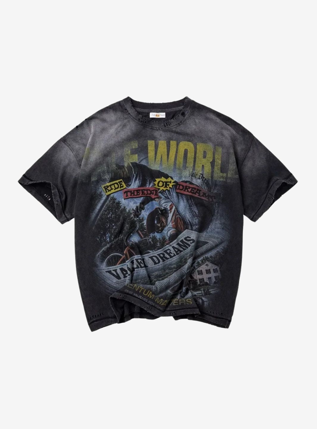 Vale Forever Newspaper T-Shirt Black | ResellZone