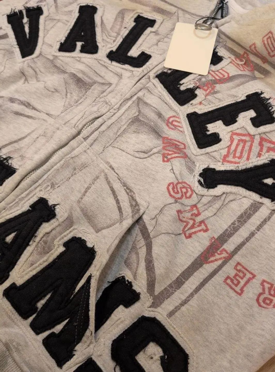 Vale Forever Patriot Chop and Screw Zip Up Hoodie Grey | ResellZone
