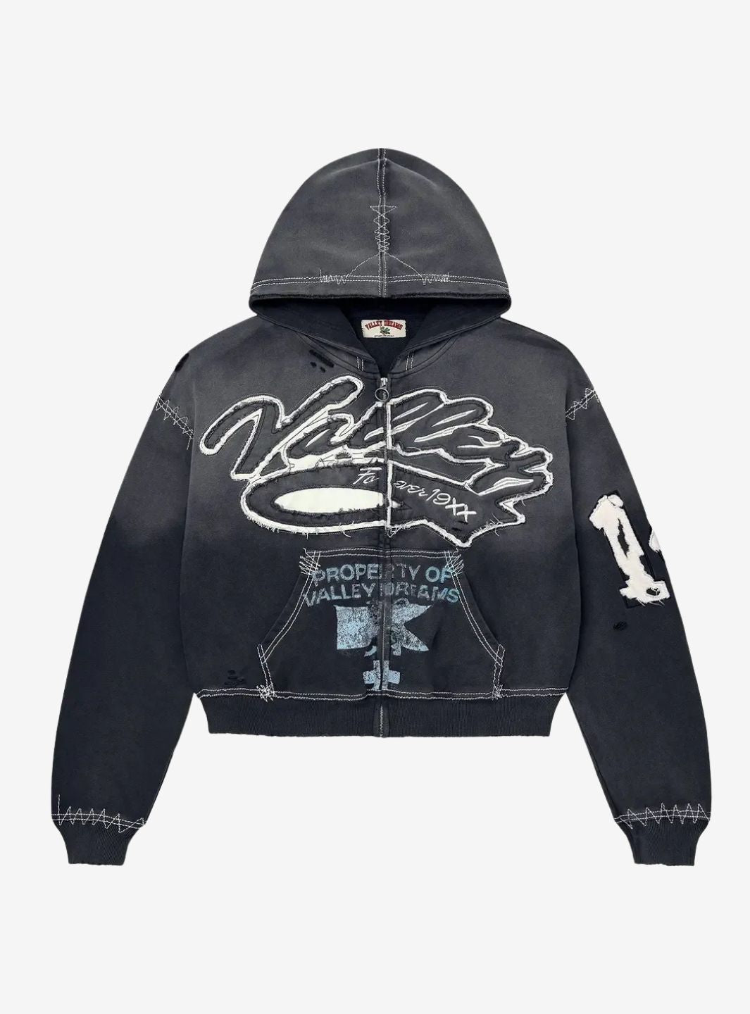 Vale Forever Religion Zip Up Hoodie Black | ResellZone