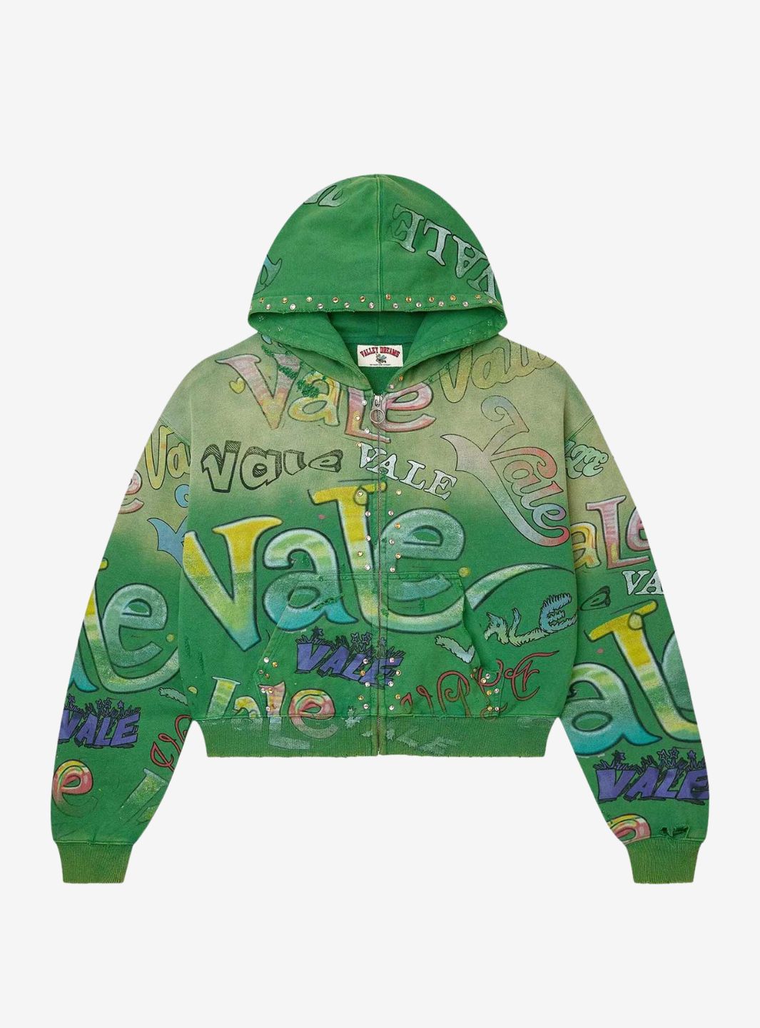 Vale Forever Spearmint Zip Up Hoodie Green | ResellZone
